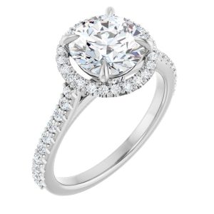 Halo-Style Engagement Ring